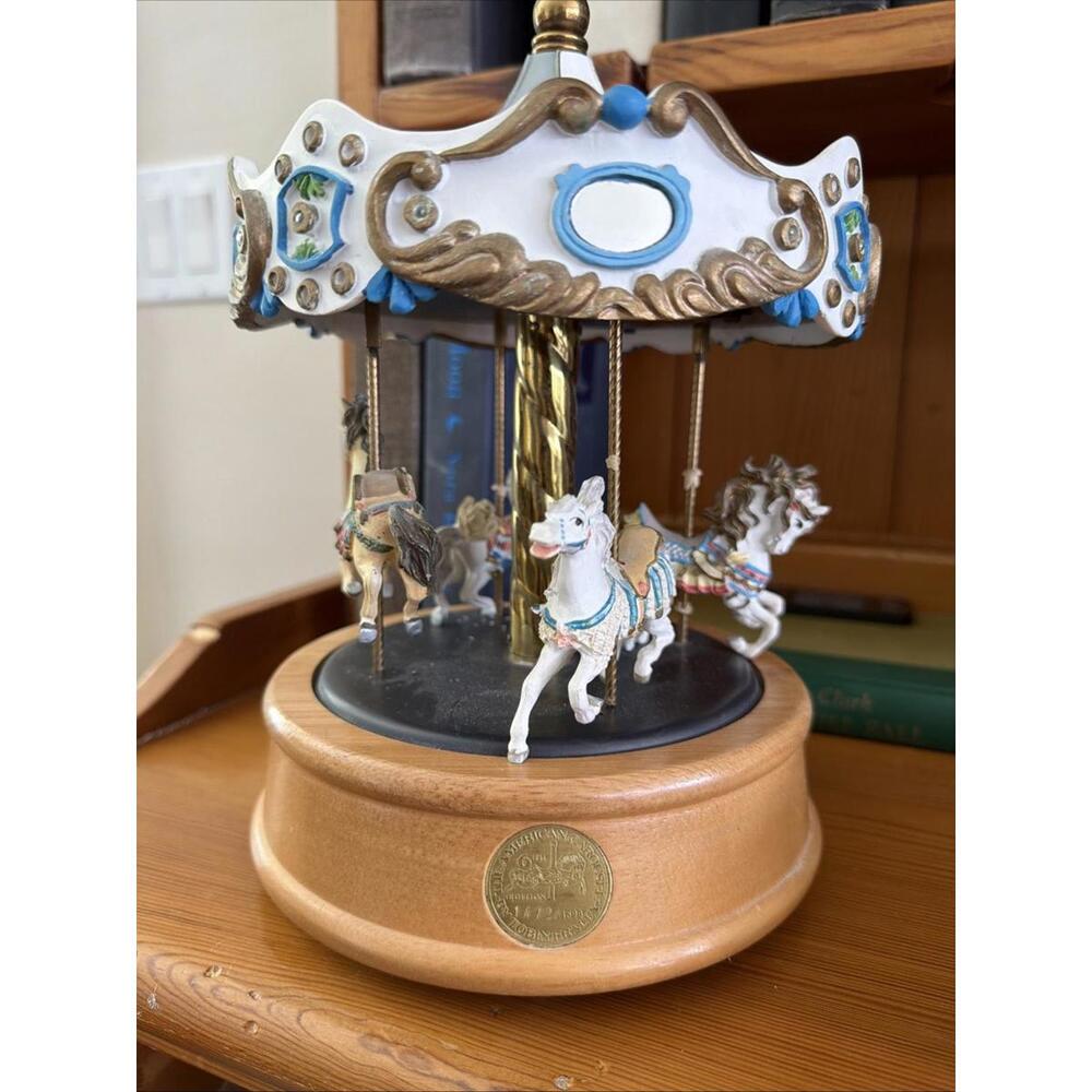 TOBIN FRALEY Wind Up Horse Figure Carousel